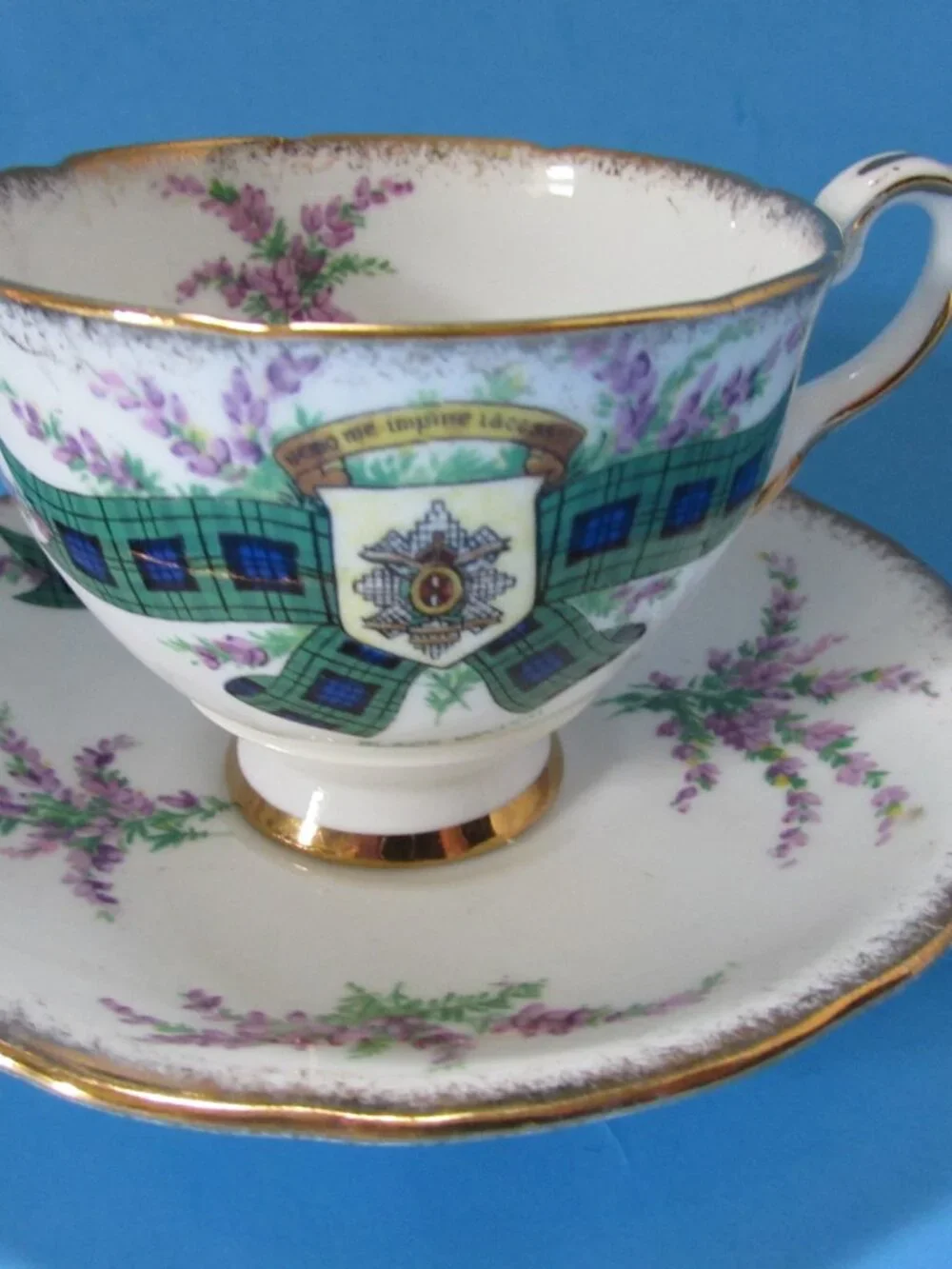 Royal Stafford Cup Saucer Tartan Series Black Watch Bone China